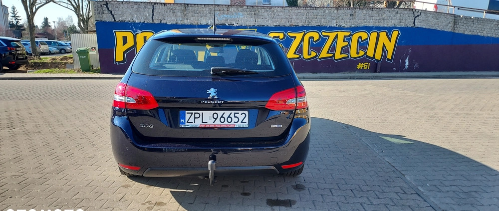 Peugeot 308 cena 27400 przebieg: 217000, rok produkcji 2015 z Police małe 92